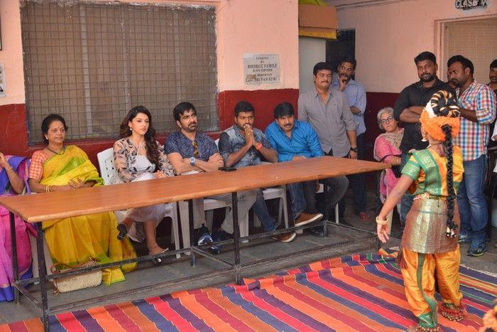 Raja The Great Movie Team at Devnar School Photos