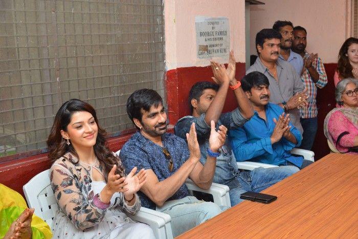 Raja The Great Movie Team at Devnar School Photos