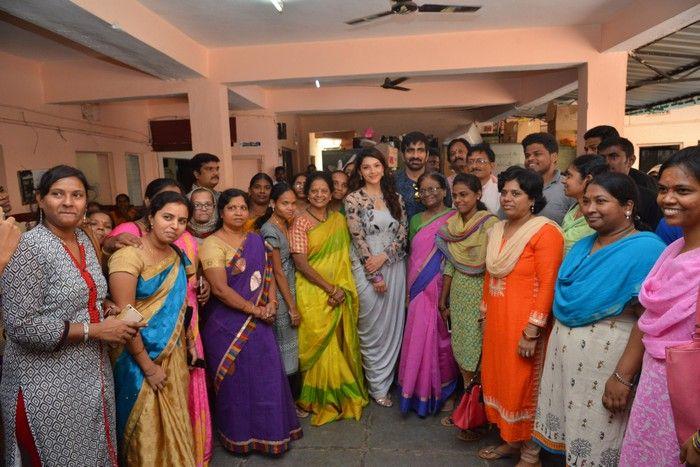 Raja The Great Movie Team at Devnar School Photos