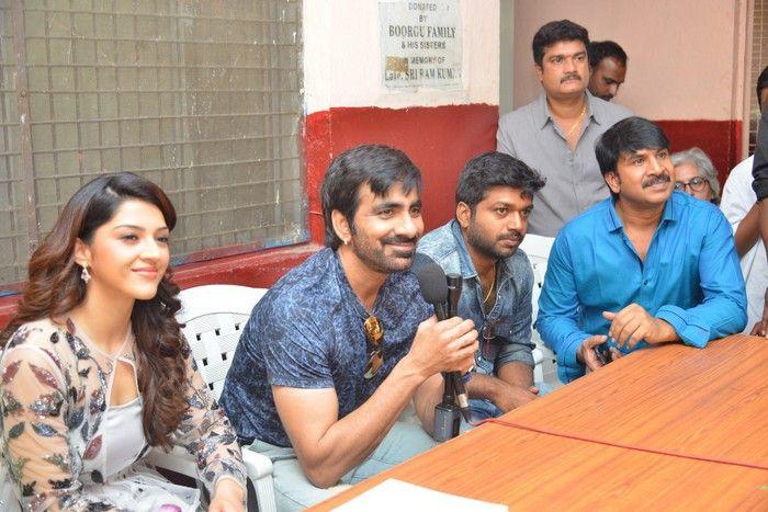 Raja The Great Movie Team at Devnar School Photos