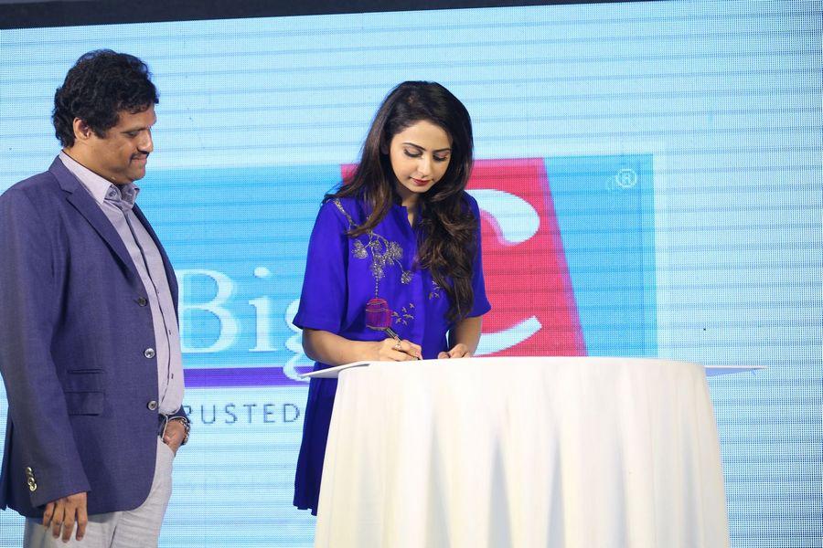 Rakul Preet Singh as BIG C New Brand Ambassador Photos