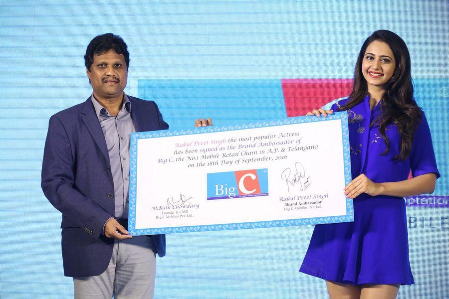 Rakul Preet Singh as BIG C New Brand Ambassador Photos