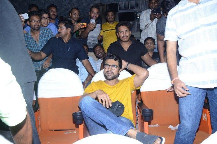 Ram Charan Watches Rangasthalam at Sudarshan Theater