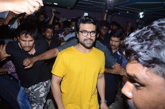 Ram Charan Watches Rangasthalam at Sudarshan Theater