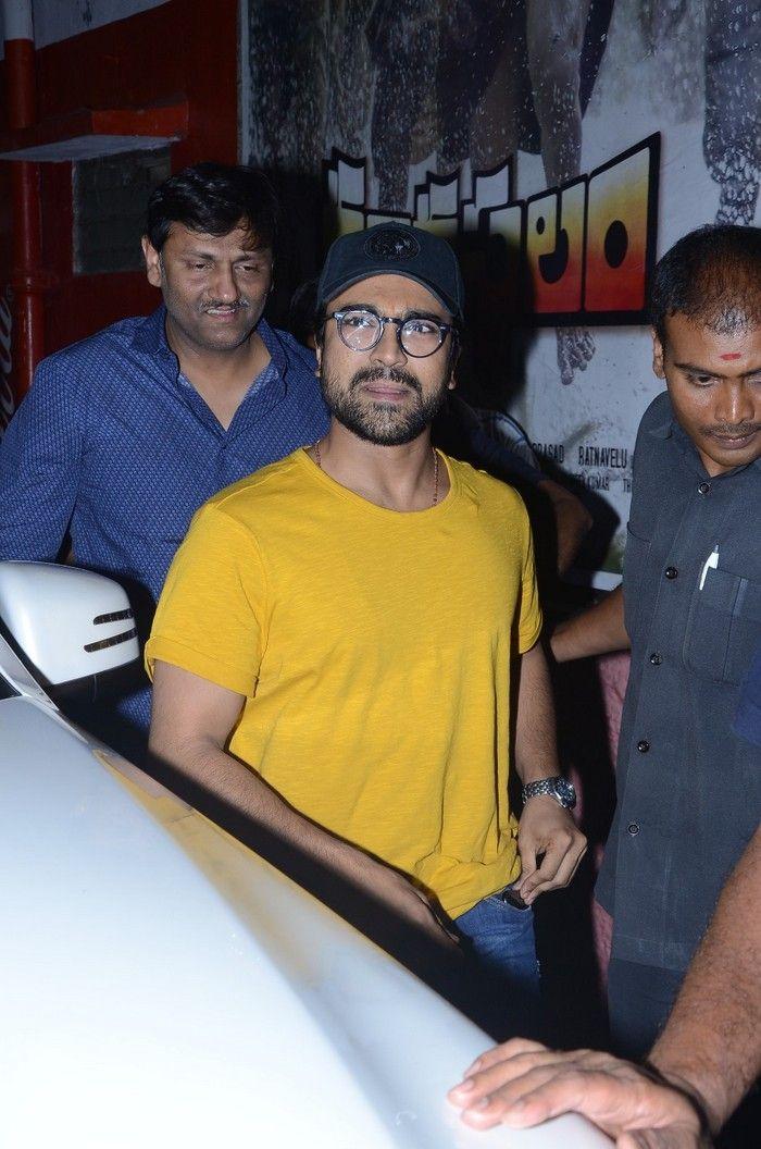 Ram Charan Watches Rangasthalam at Sudarshan Theater