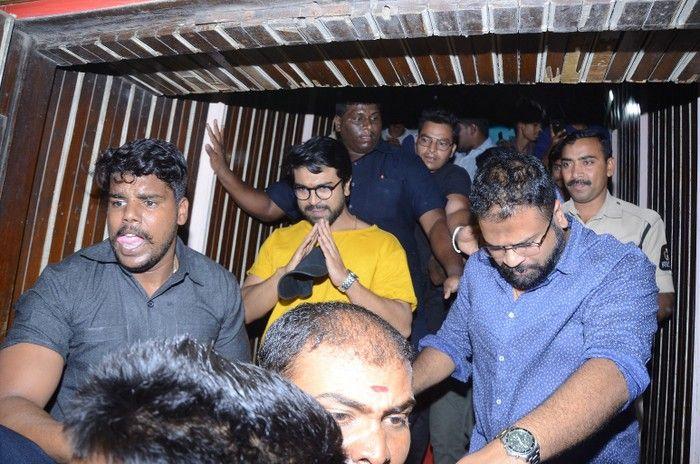 Ram Charan Watches Rangasthalam at Sudarshan Theater