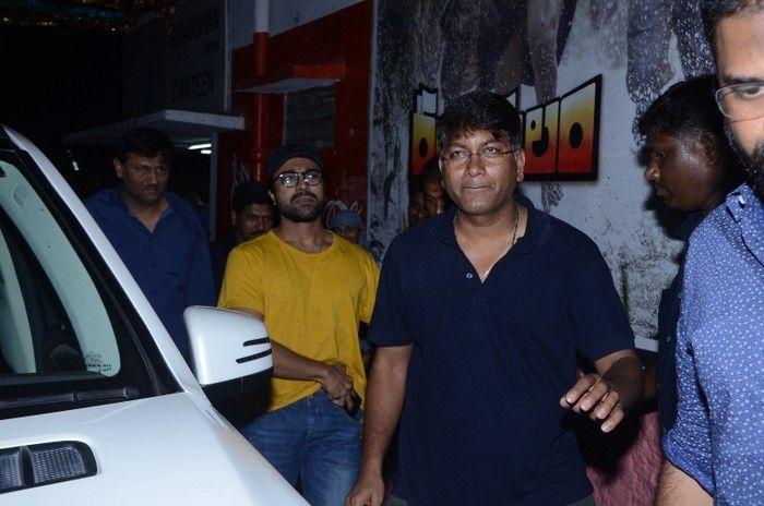 Ram Charan Watches Rangasthalam at Sudarshan Theater