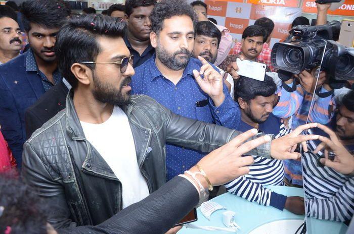 Ram Charan at Happi Mobile Store Launch Photos