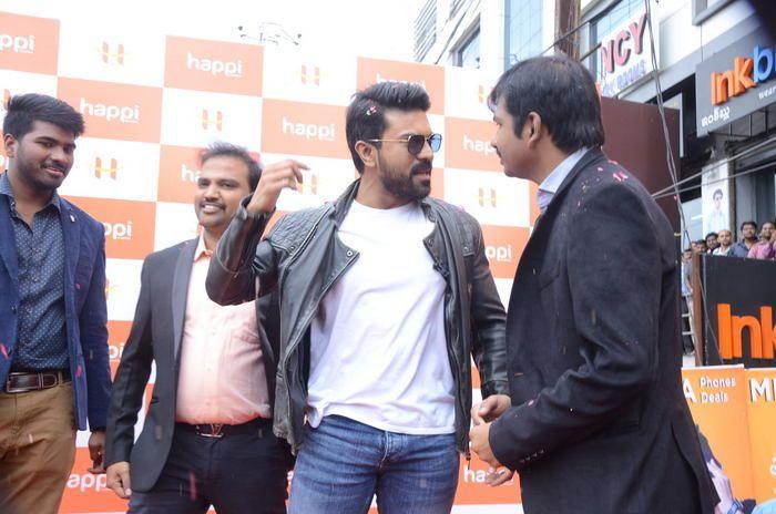 Ram Charan at Happi Mobile Store Launch Photos