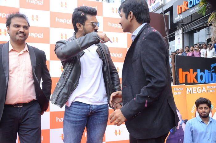 Ram Charan at Happi Mobile Store Launch Photos