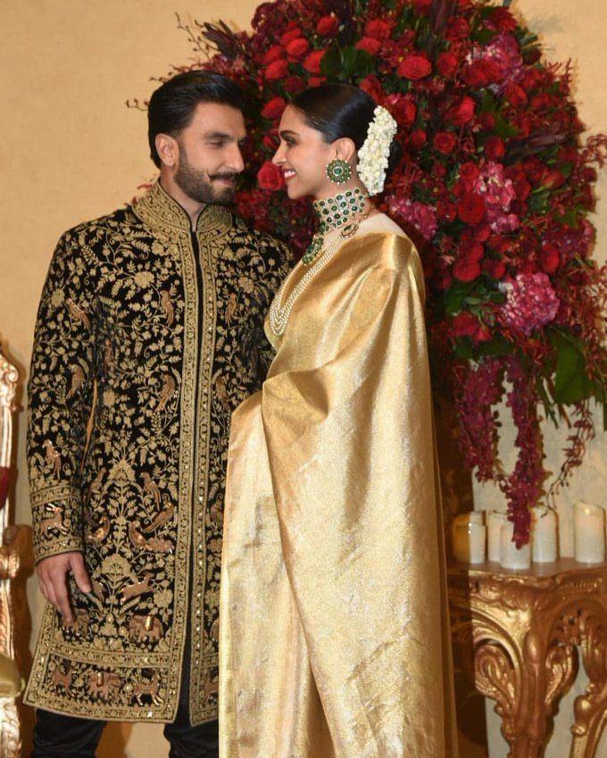 Ranveer Singh Deepika Padukone's wedding reception Pics