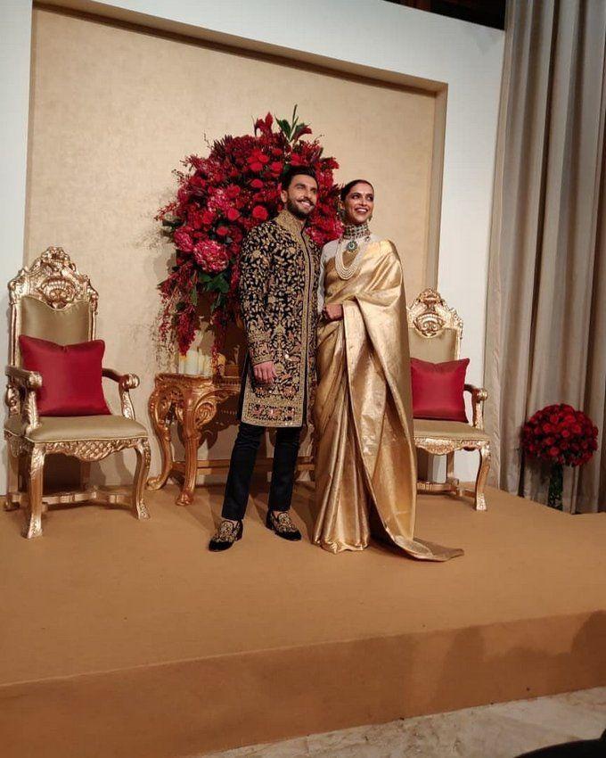 Ranveer Singh Deepika Padukone's wedding reception Pics