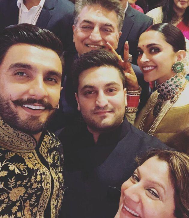 Ranveer Singh Deepika Padukone's wedding reception Pics