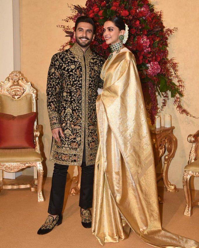 Ranveer Singh Deepika Padukone's wedding reception Pics