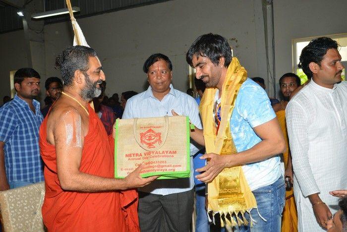 RaviTeja at Netra Vidyalaya 10th Anniversary Celebrations Photos