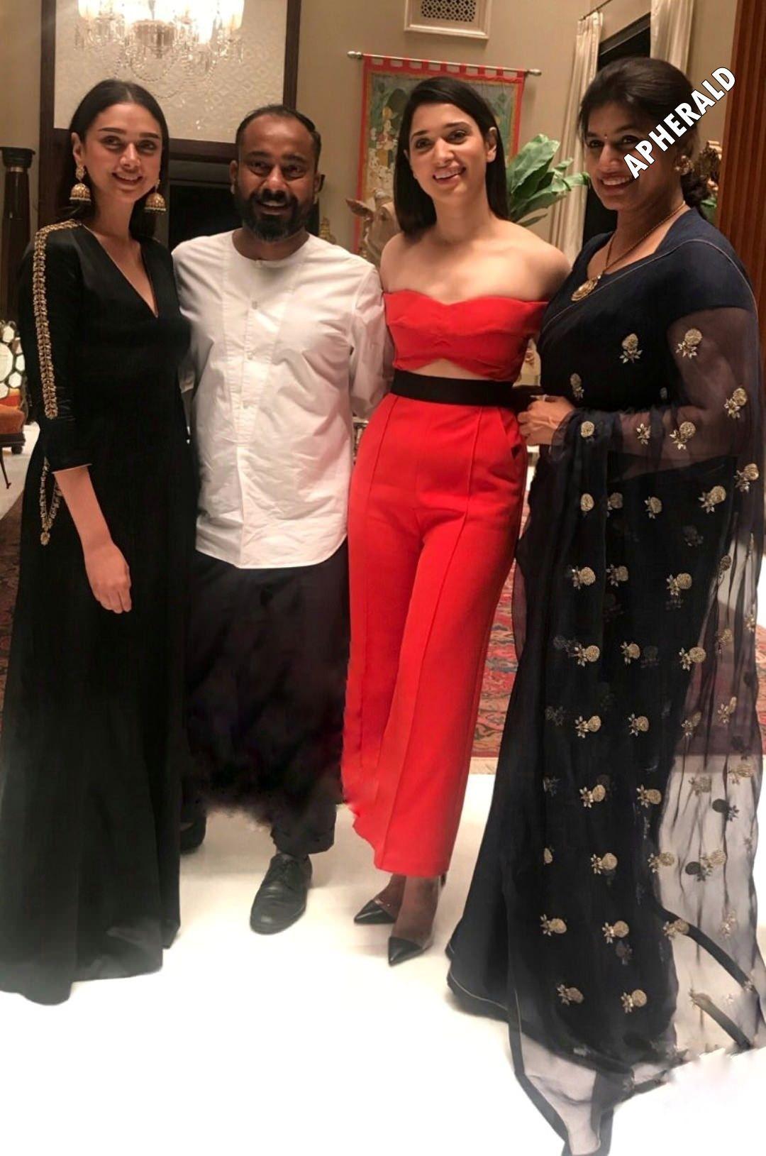 Red hot chicks at Raw Mango Brand 10th anniversary