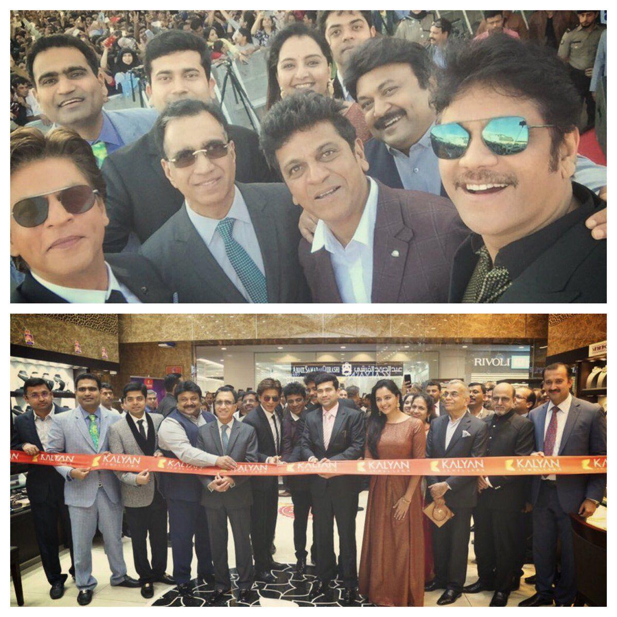 SRK & Nagarjuna launch Kalyan Jewellers in Musqat Photos