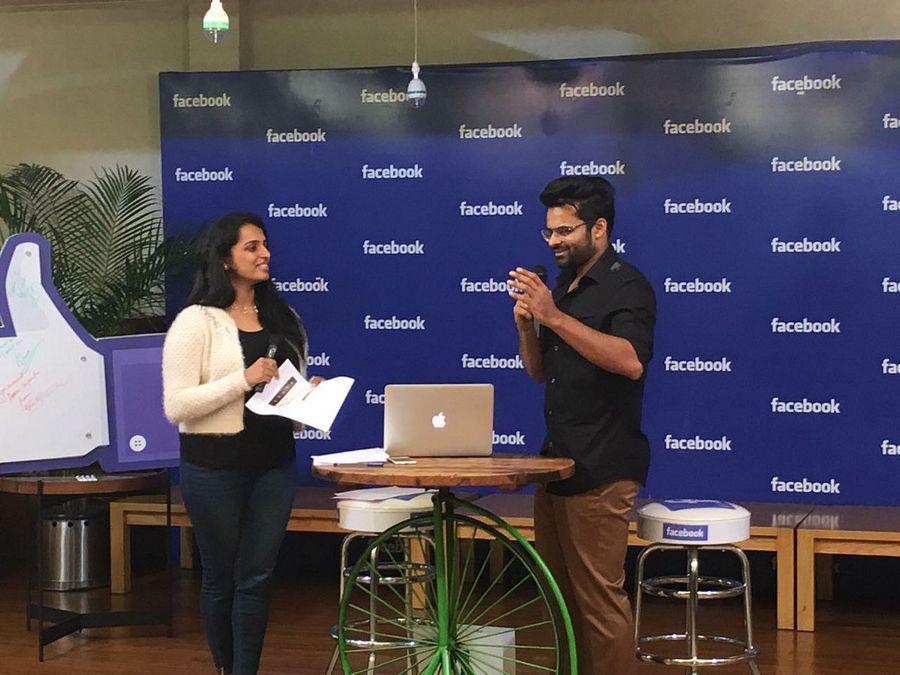 Sai Dharam Tej At Facebook Office During Winner Promotions