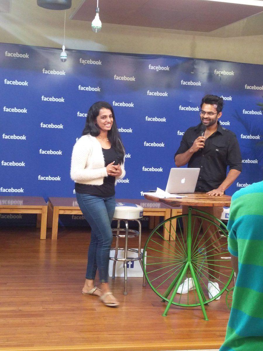 Sai Dharam Tej At Facebook Office During Winner Promotions