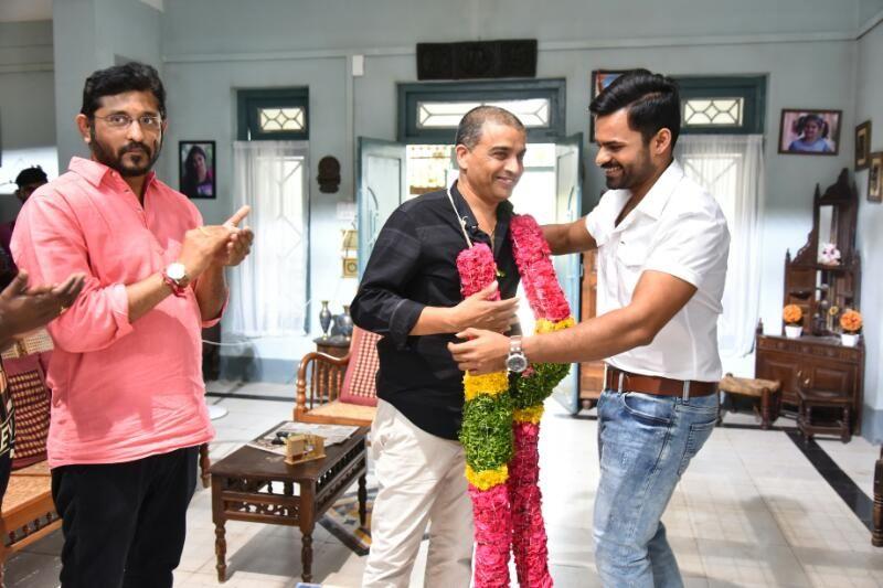 Sai Dharam Tej Felicitates Dil Raju for Shatamanam Bhavathi