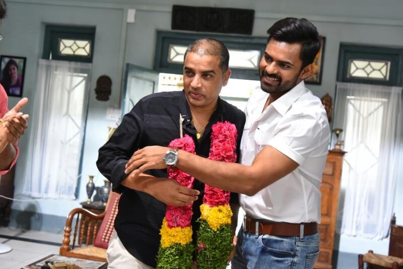 Sai Dharam Tej Felicitates Dil Raju for Shatamanam Bhavathi