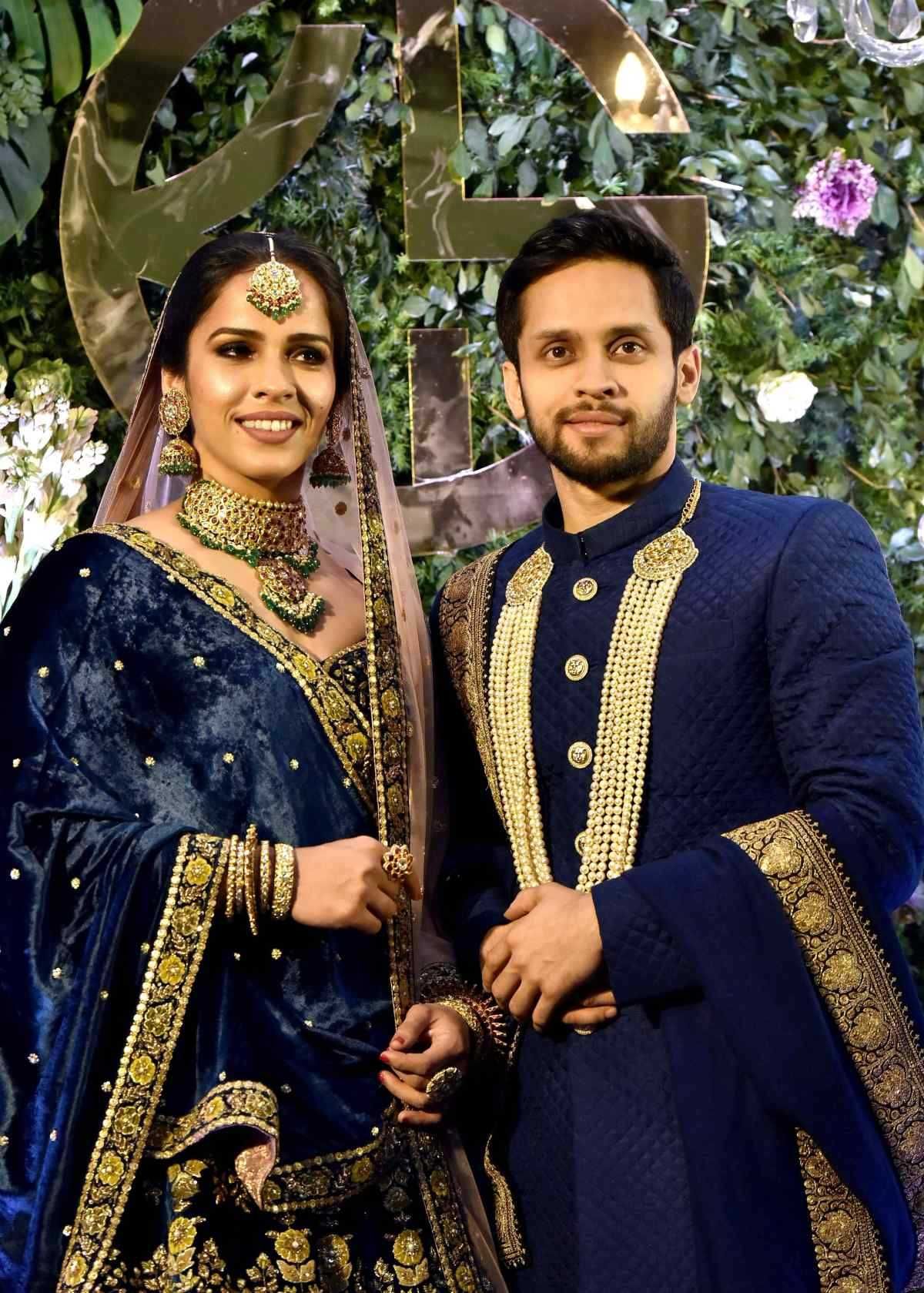 Saina Nehwal Parupalli Kashyap Wedding Reception Photos