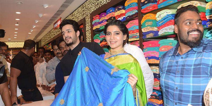 Samantha & Akhil at South India Shopping Mall Launch Photos