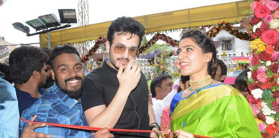 Samantha & Akhil at South India Shopping Mall Launch Photos