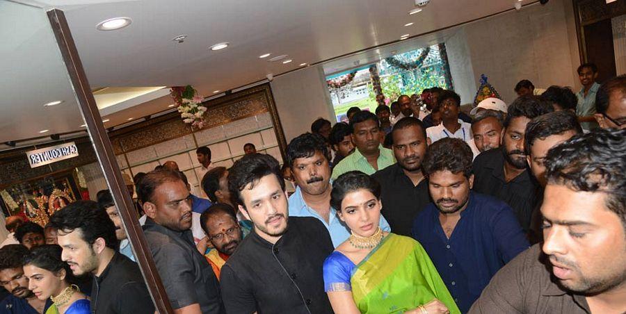 Samantha & Akhil at South India Shopping Mall Launch Photos