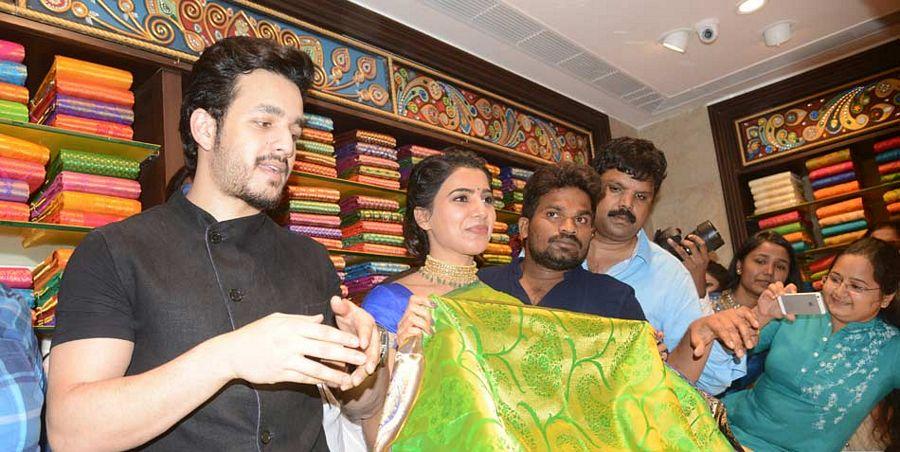 Samantha & Akhil at South India Shopping Mall Launch Photos