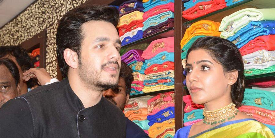 Samantha & Akhil at South India Shopping Mall Launch Photos