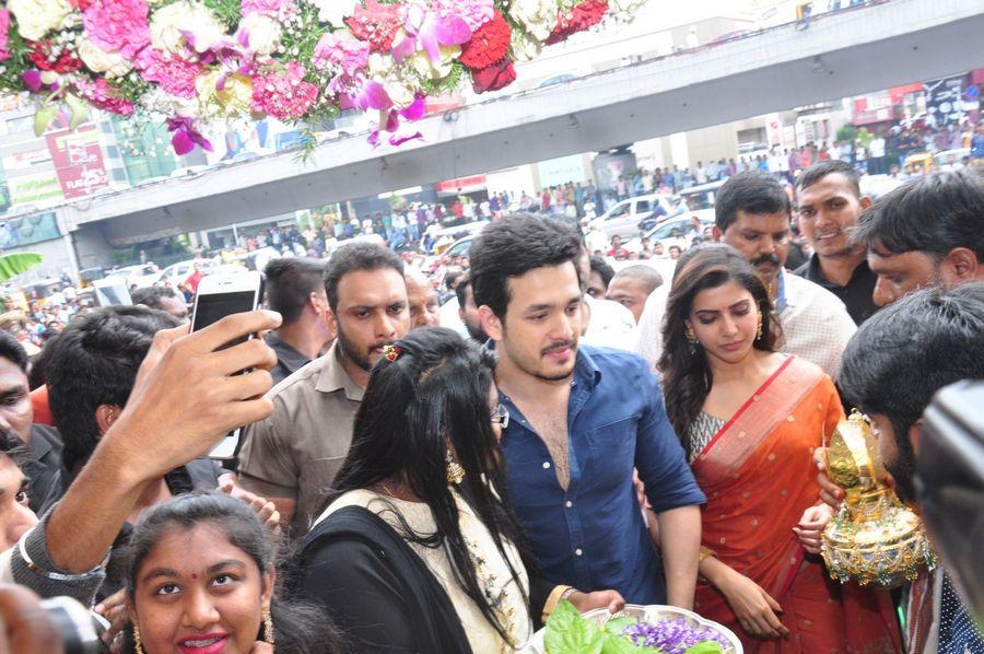 Samantha & Akhil Launch South India Shoping Mall Photos