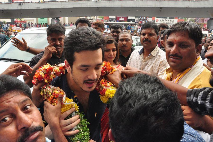 Samantha & Akhil Launch South India Shoping Mall Photos
