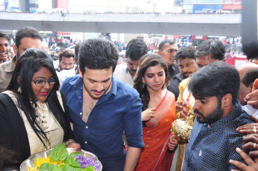 Samantha & Akhil Launch South India Shoping Mall Photos