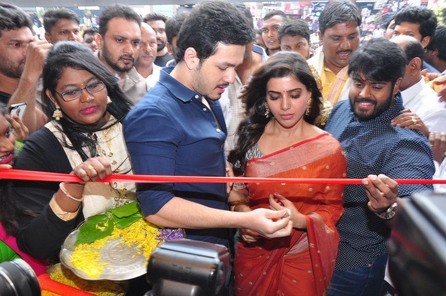 Samantha & Akhil Launch South India Shoping Mall Photos