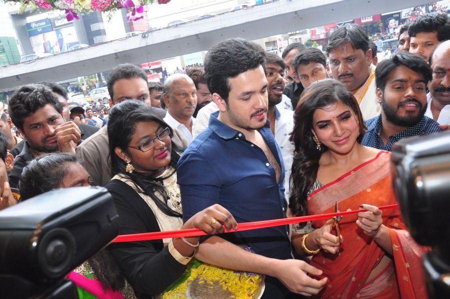 Samantha & Akhil Launch South India Shoping Mall Photos