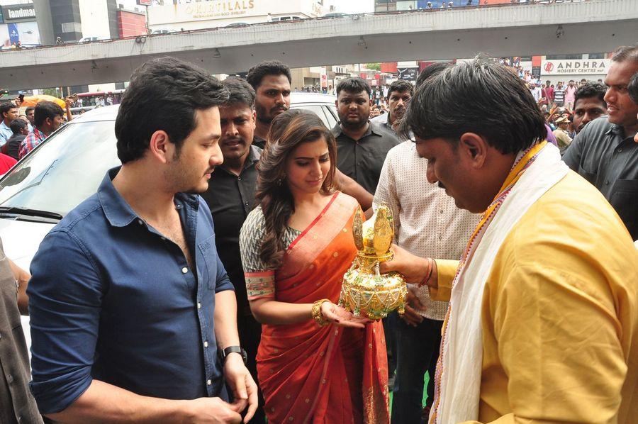 Samantha & Akhil Launch South India Shoping Mall Photos