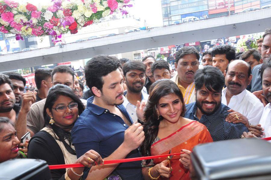 Samantha & Akhil Launch South India Shoping Mall Photos