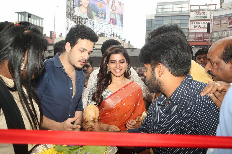 Samantha & Akhil Launch South India Shoping Mall Photos