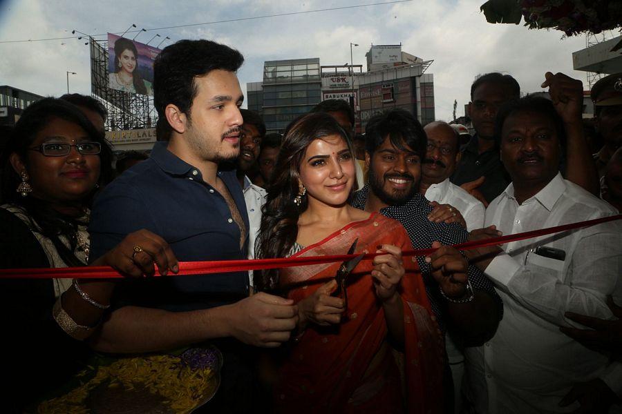 Samantha & Akhil Launch South India Shoping Mall Photos