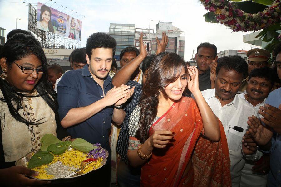Samantha & Akhil Launch South India Shoping Mall Photos