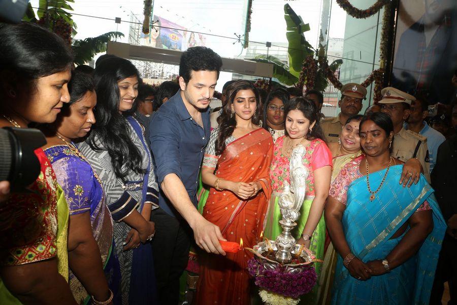 Samantha & Akhil Launch South India Shoping Mall Photos