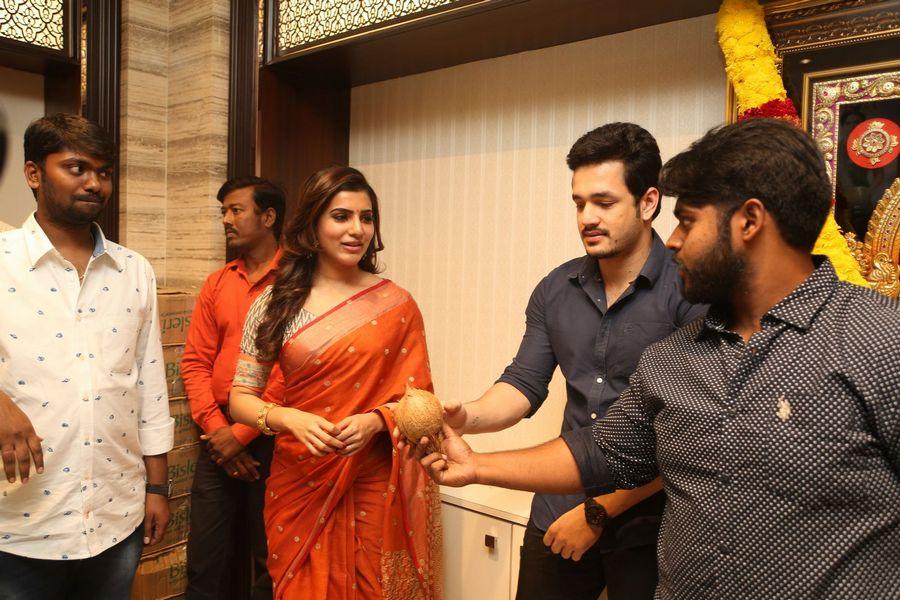 Samantha & Akhil Launch South India Shoping Mall Photos