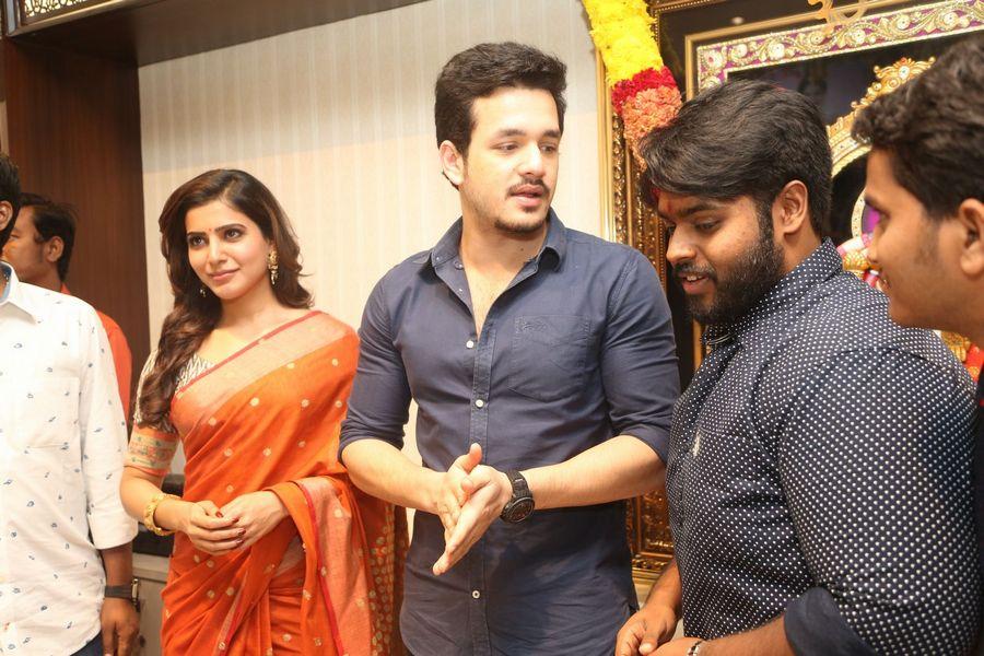 Samantha & Akhil Launch South India Shoping Mall Photos