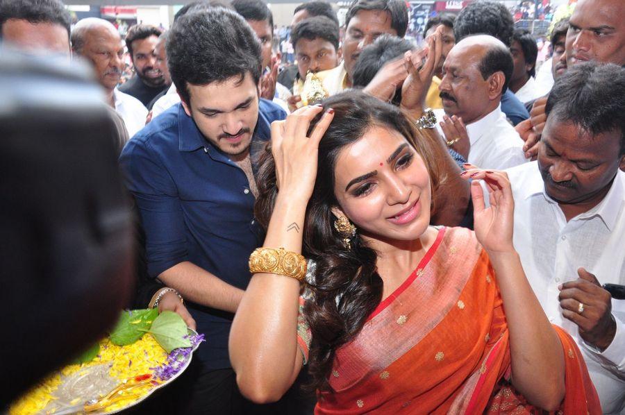 Samantha & Akhil Launch South India Shoping Mall Photos