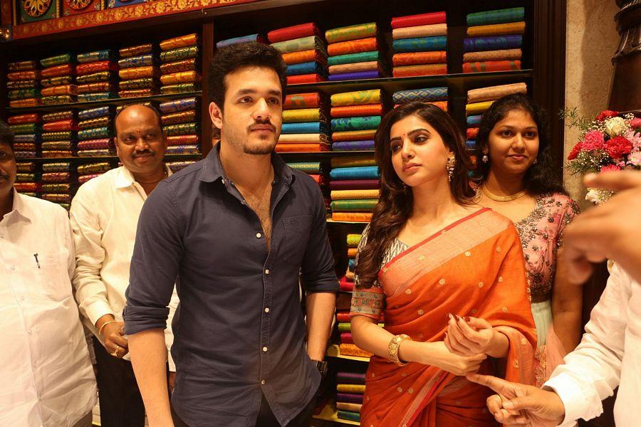 Samantha & Akhil Launch South India Shoping Mall Photos