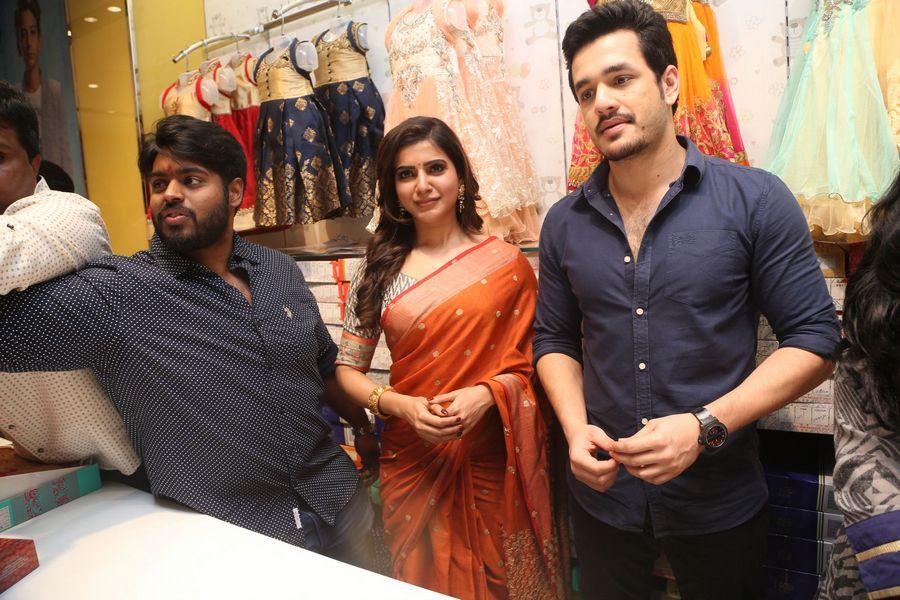 Samantha & Akhil Launch South India Shoping Mall Photos