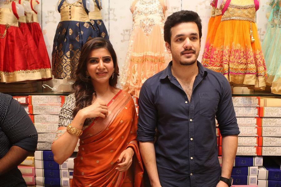 Samantha & Akhil Launch South India Shoping Mall Photos