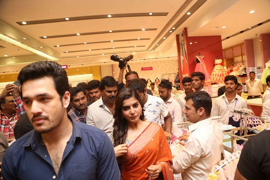 Samantha & Akhil Launch South India Shoping Mall Photos