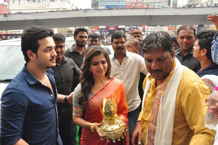 Samantha & Akhil Launch South India Shoping Mall Photos